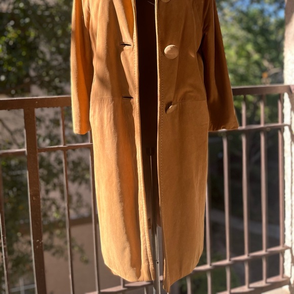 🤎 VINTAGE SUEDE & SATIN COAT - Picture 3 of 5